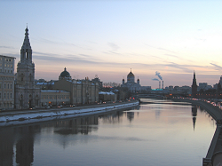 Sunset on the Moscova