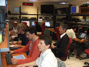 Teams of CNES and ESA